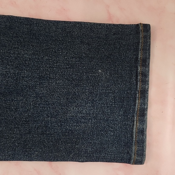 PRE-LOVED AMAZON ESSENTIALS DISTRESSED DENIM BOOTCUT JEANS-16+ - Picture 5 of 8